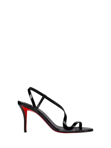 Christian Louboutin Women's Rosa 80MM Sandals - Black - Size 12 | Thumbnail 1