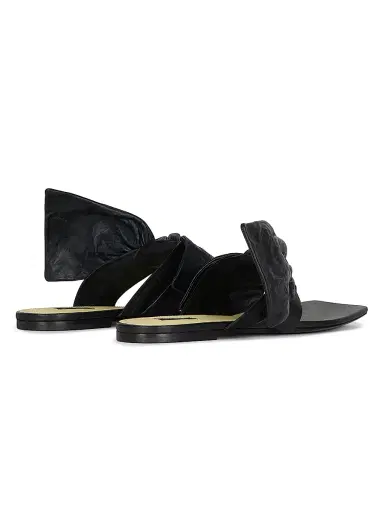 Givenchy Women's Boudoir Thongs in Nappa Leather with Bow - Black - Size 11 | Thumbnail 4