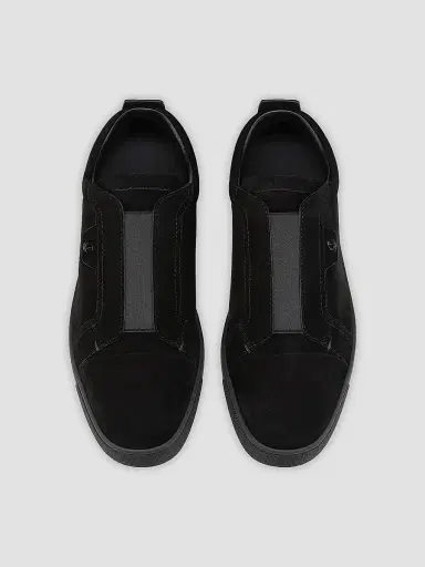 Christian Louboutin Men's St Louis Suede Sneakers - Black - Size 13.5 | Thumbnail 4 Christian Louboutin Men's St Louis Suede Sneakers - Black - Size 13.5 | Thumbnail 4