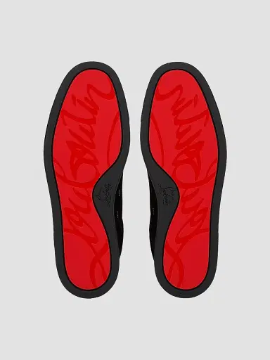 Christian Louboutin Men's St Louis Suede Sneakers - Black - Size 13.5 | Thumbnail 5 Christian Louboutin Men's St Louis Suede Sneakers - Black - Size 13.5 | Thumbnail 5