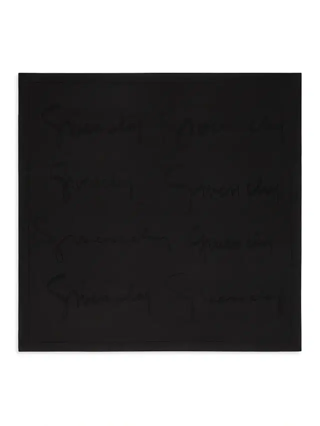 Givenchy Women's Square in Silk Jacquard with Signature - Black