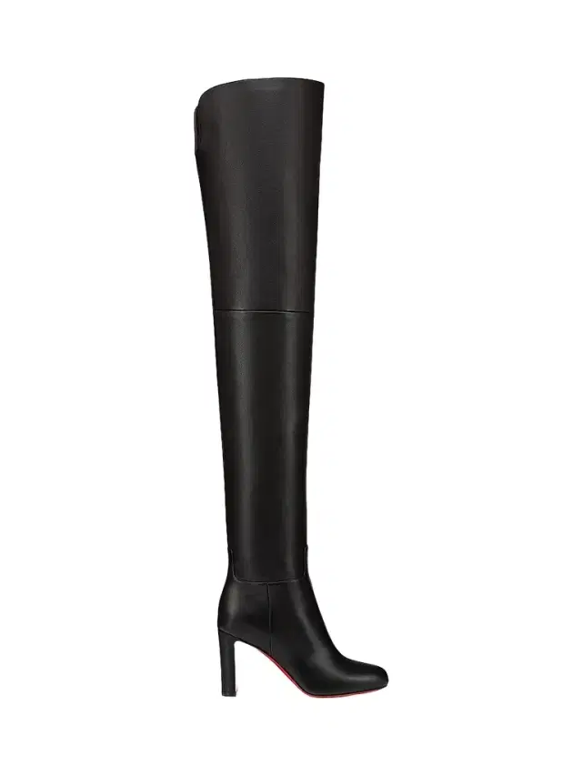 Women's Loo 85MM Leather Thigh Boots - Cafe