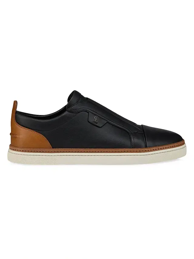Christian Louboutin Men's Marcontonio Low-Top Sneakers - Black