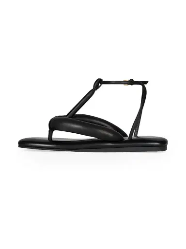 Givenchy Women's Boudoir Bicolor Thongs in Nappa Leather - Black - Size 11 | Thumbnail 3