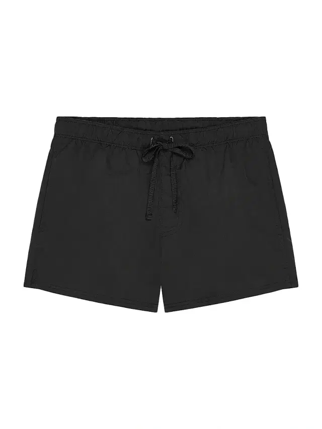 Givenchy Men's Swim Shorts with Paris Embroidery - Black