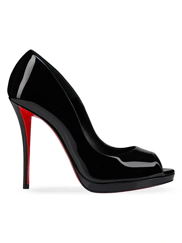 Christian Louboutin Women's Lady Z 0MM Patent Leather Pumps - Black
