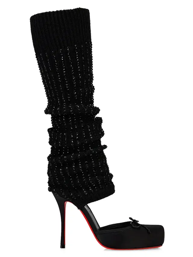 Christian Louboutin Women's Cassia Annmac 0MM Satin Pumps - Black