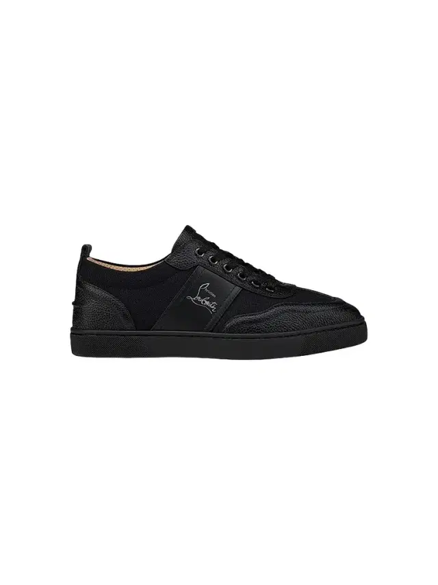 Christian Louboutin Men's Retero Leather Low Top Sneakers - Black