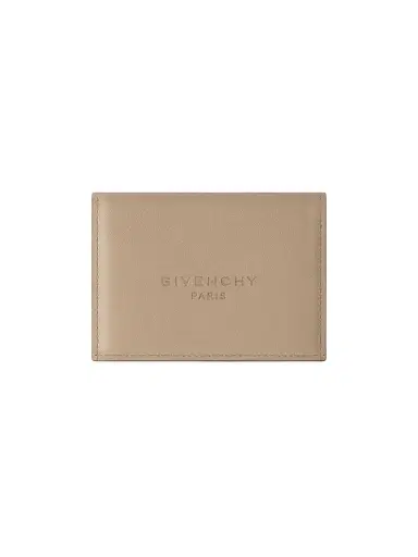 Givenchy Men's Antigona Stamped Bicolor Flap Card Holder in Leather - Beige | Thumbnail 1 Givenchy Men's Antigona Stamped Bicolor Flap Card Holder in Leather - Beige | Thumbnail 1