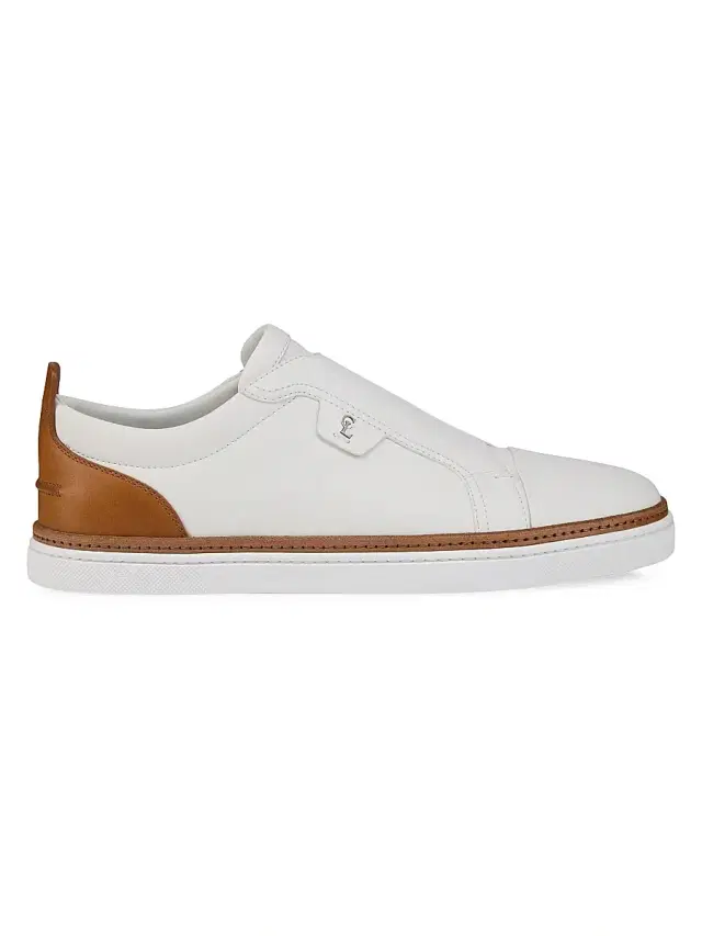 Christian Louboutin Men's Marcontonio Low-Top Sneakers - White