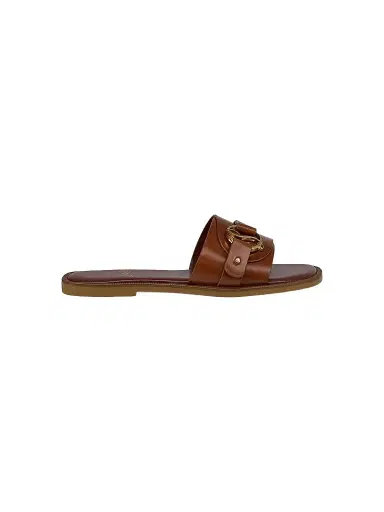 Christian Louboutin Women's Her In Roma Leather Mule Sandals - Dark Carmine | Thumbnail 1