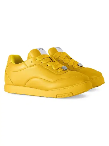 Givenchy Men's Puffy Yard Sneakers in Nappa Leather - Bright Yellow - Size 13 | Thumbnail 2 Givenchy Men's Puffy Yard Sneakers in Nappa Leather - Bright Yellow - Size 13 | Thumbnail 2