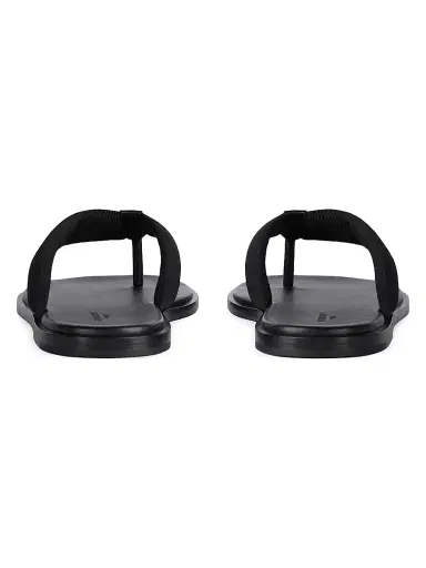 Givenchy Men's Bay Thongs in Gros Grain and Leather - Black | Thumbnail 5