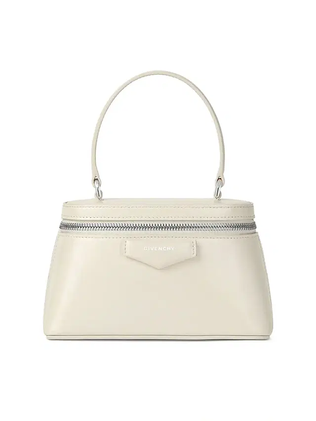 Givenchy Women's Antigona Vanity Bag in Box Leather with Chain - Cream