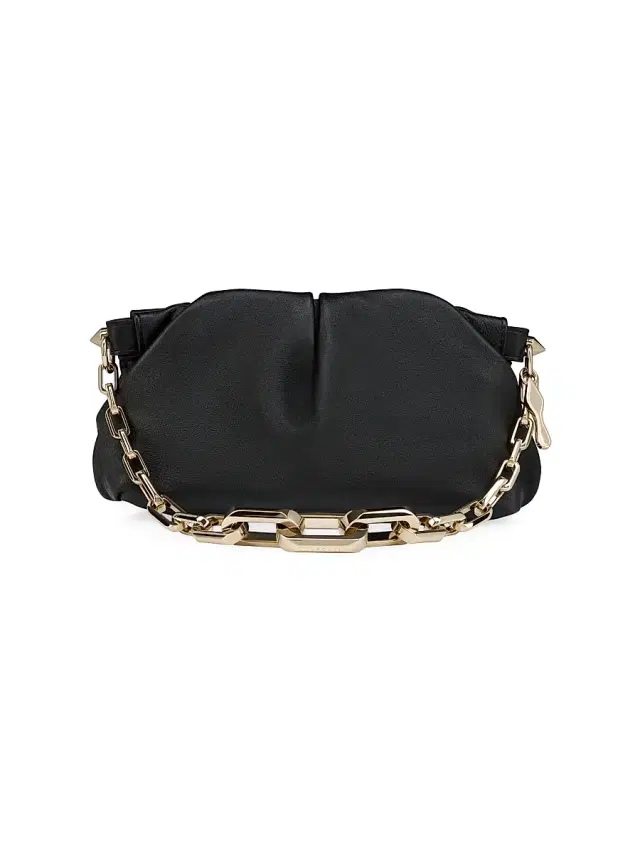 Christian Louboutin Women's Eva  Leather Shoulder Bag - Black
