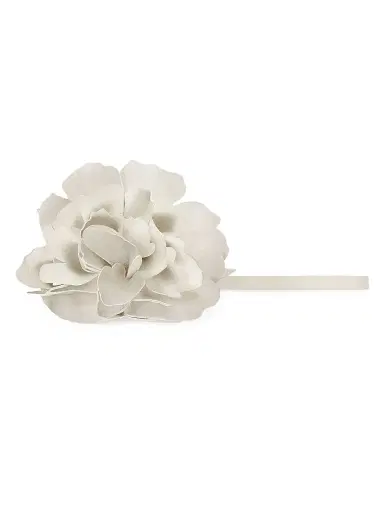 Givenchy Women's Small Rose Petals Charm in Nappa Leather - Ivory | Thumbnail 5