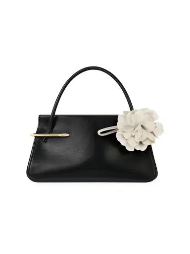 Givenchy Women's Small Rose Petals Charm in Nappa Leather - Ivory | Thumbnail 6