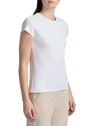 MAJESTIC FILATURES Women's Interlock Cotton T-Shirt | Thumbnail 4 MAJESTIC FILATURES Women's Interlock Cotton T-Shirt | Thumbnail 4