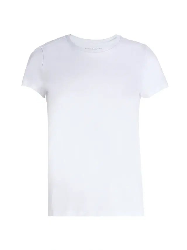 Women's Interlock Cotton Short-Sleeve T-Shirt - Blanc