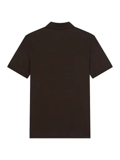 Givenchy Men's Polo Shirt in Cotton with Logo Gros Grain - Ebony Brown - Size XXL | Thumbnail 2