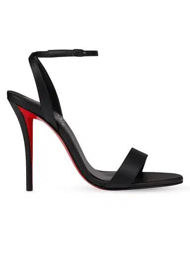Christian Louboutin Women's Miss Z 100MM Leather Sandals - Black - Size 12 | Thumbnail 1 Christian Louboutin Women's Miss Z 100MM Leather Sandals - Black - Size 12 | Thumbnail 1