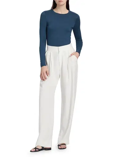 MAJESTIC FILATURES Women's Soft Touch Crewneck Long-Sleeve Top | Thumbnail 2