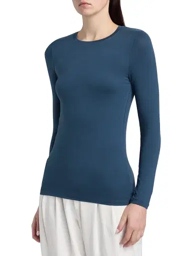 MAJESTIC FILATURES Women's Soft Touch Crewneck Long-Sleeve Top | Thumbnail 4