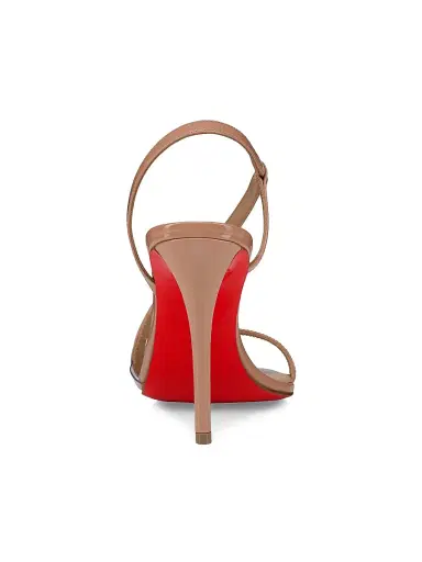 Christian Louboutin Women's Rosa Z Patent Leather 100MM Sandals - Blush - Size 12 | Thumbnail 4