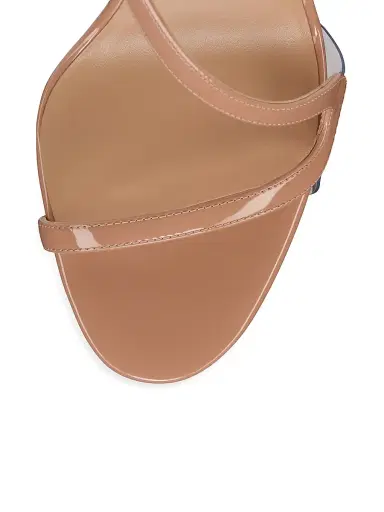 Christian Louboutin Women's Rosa Z Patent Leather 100MM Sandals - Blush - Size 12 | Thumbnail 5