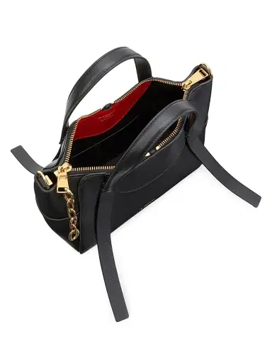 Givenchy Women's The Snatch Small Top Handle Bag in Grained Leather - Black | Thumbnail 5