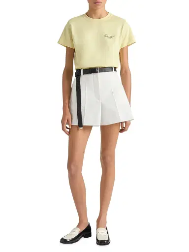 Givenchy Women's T-Shirt in Cotton with Stamp Print - Butter | Thumbnail 4 Givenchy Women's T-Shirt in Cotton with Stamp Print - Butter | Thumbnail 4