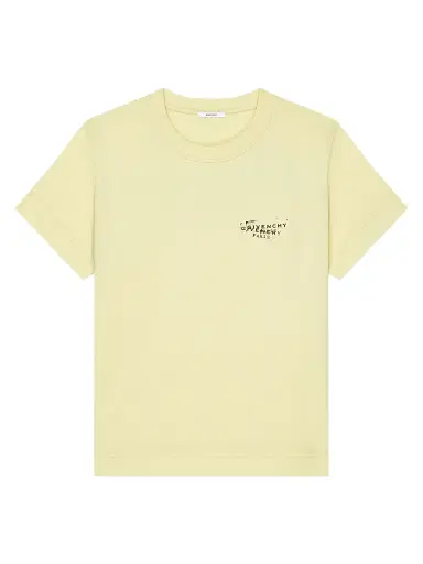 Givenchy Women's T-Shirt in Cotton with Stamp Print - Butter | Thumbnail 1 Givenchy Women's T-Shirt in Cotton with Stamp Print - Butter | Thumbnail 1