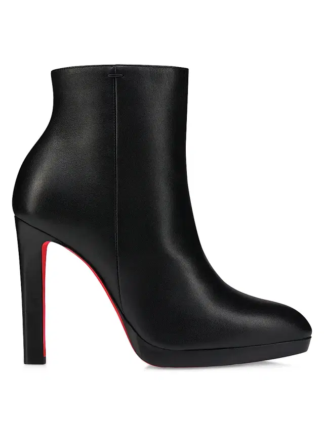 Christian Louboutin Women's Fannylove 0MM Leather Booties - Black