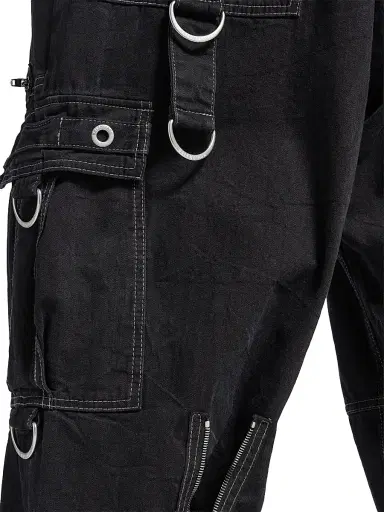 Balenciaga Men's D-Ring Cargo Jeans - Lightweight Black - Size 34 | Thumbnail 6