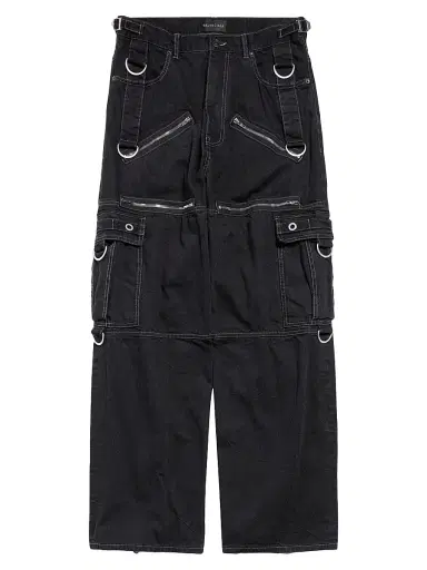Balenciaga Men's D-Ring Cargo Jeans - Lightweight Black - Size 34 | Thumbnail 1