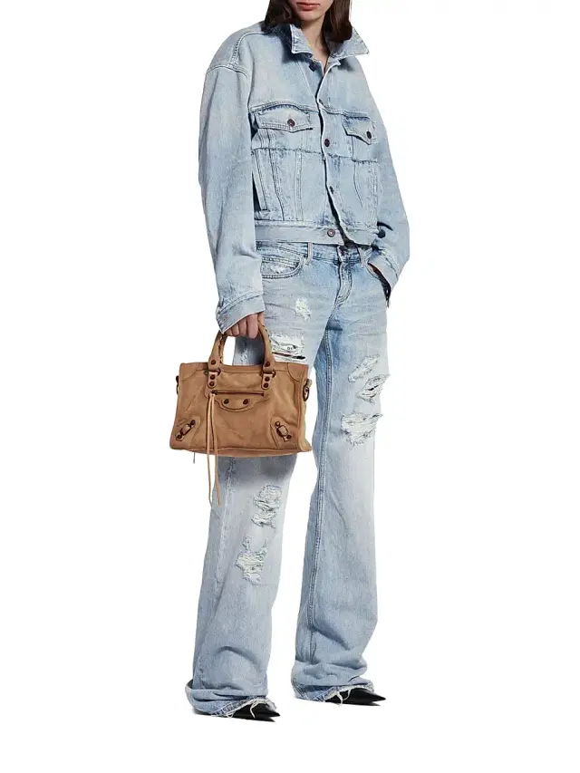 Balenciaga Women's Le City Bag Crossbody Bag - Camel