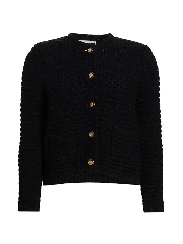 ba & sh Women's Gaspard Cotton-Blend Cardigan - Noir