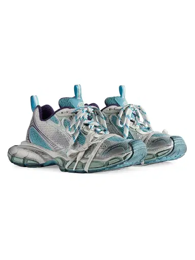 Balenciaga Women's 3XL Sneakers - Light Blue Yellow | Thumbnail 2