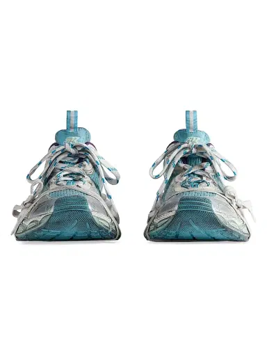 Balenciaga Women's 3XL Sneakers - Light Blue Yellow | Thumbnail 4