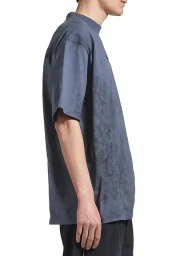 Balenciaga Men's Back Medium Fit T-Shirt - Faded Dark Blue - Size XXL | Thumbnail 5