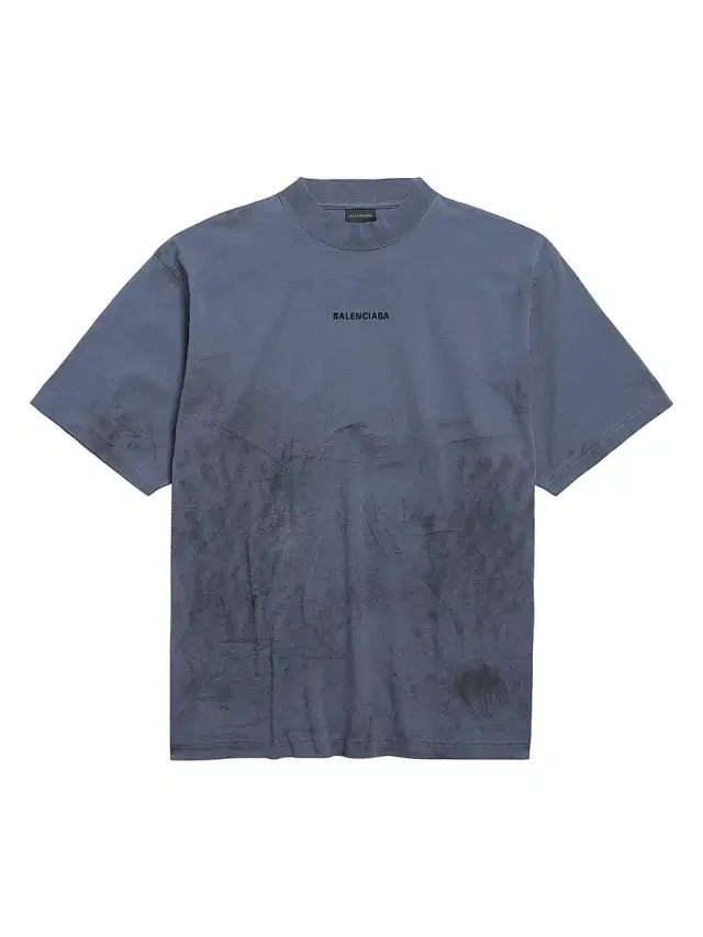 Men's Back Medium Fit T-Shirt - Faded Dark Blue