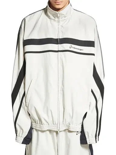 Balenciaga Men's 50/50 Tracksuit Jacket - White - Size 42 | Thumbnail 3 Balenciaga Men's 50/50 Tracksuit Jacket - White - Size 42 | Thumbnail 3