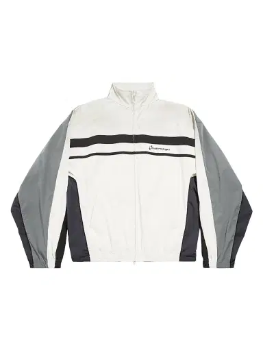 Balenciaga Men's 50/50 Tracksuit Jacket - White - Size 42 | Thumbnail 1 Balenciaga Men's 50/50 Tracksuit Jacket - White - Size 42 | Thumbnail 1