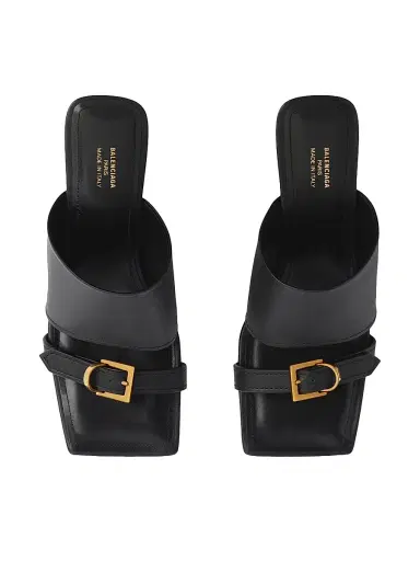 Balenciaga Women's Bel Air 80MM Sandals - Black - Size 10 | Thumbnail 5