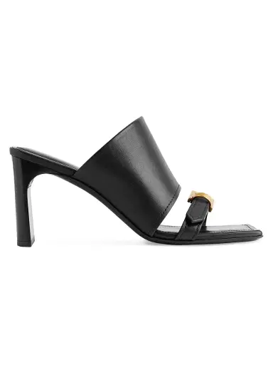 Balenciaga Women's Bel Air 80MM Sandals - Black - Size 10 | Thumbnail 1