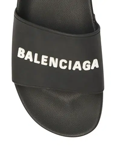 Balenciaga Men's Pool Slide Sandals - Black White - Size 14 | Thumbnail 4 Balenciaga Men's Pool Slide Sandals - Black White - Size 14 | Thumbnail 4