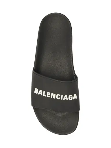 Balenciaga Men's Pool Slide Sandals - Black White - Size 14 | Thumbnail 5 Balenciaga Men's Pool Slide Sandals - Black White - Size 14 | Thumbnail 5