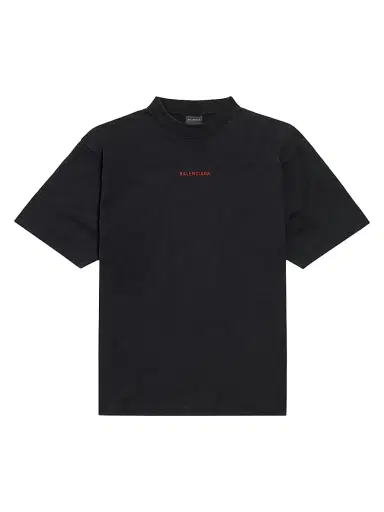 Balenciaga Men's Back Medium Fit T-Shirt - Faded Black - Size Large | Thumbnail 1 Balenciaga Men's Back Medium Fit T-Shirt - Faded Black - Size Large | Thumbnail 1