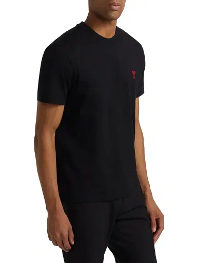 AMI PARIS Men's Ami De Coeur Rouge T-Shirt - Noir - Size XL | Thumbnail 4 AMI PARIS Men's Ami De Coeur Rouge T-Shirt - Noir - Size XL | Thumbnail 4