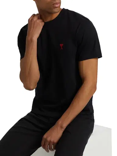 AMI PARIS Men's Ami De Coeur Rouge T-Shirt - Noir - Size XL | Thumbnail 6 AMI PARIS Men's Ami De Coeur Rouge T-Shirt - Noir - Size XL | Thumbnail 6
